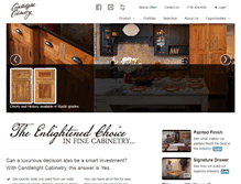 Tablet Screenshot of candlelightcab.com
